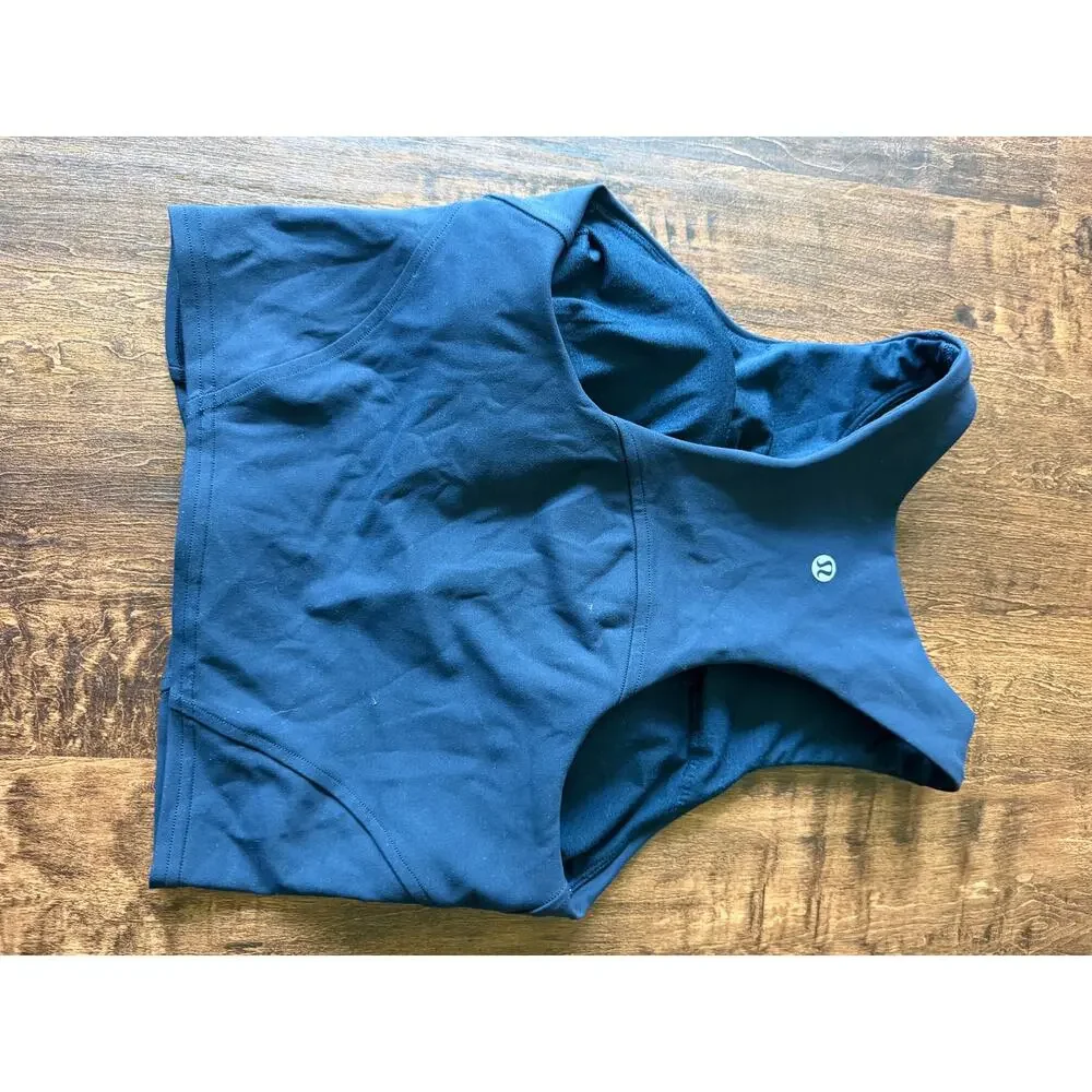 Lululemon wunder train racerback tank size 4 navy